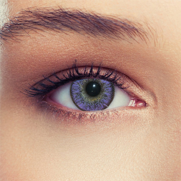 Violette Kontaktlinsen ohne Stärke bis "Natural Purple"
