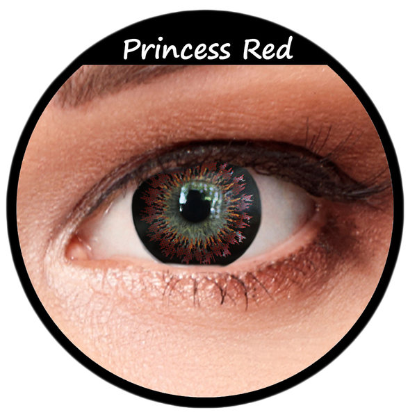 Rote Farbige Bigeye Kontaktlinsen Princess Red