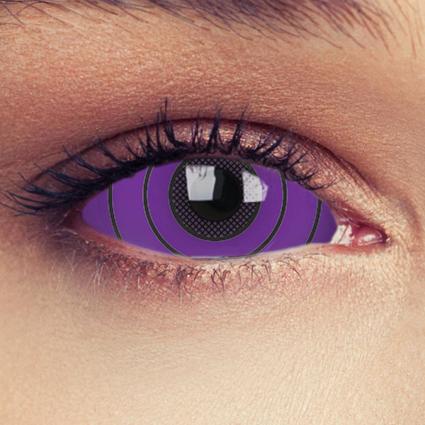 Violette farbige Kekkei Genkai Kostüm Cosplay Full Sclera Kontaktlinsen "Yuraigan"